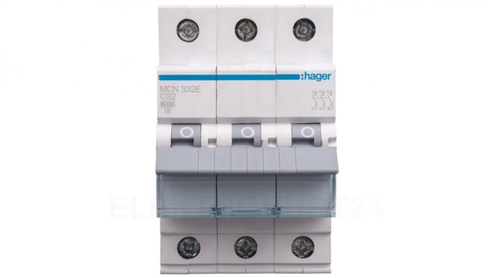 Wyłącznik nadprądowy 3P C 32A 6kA AC MCN332E