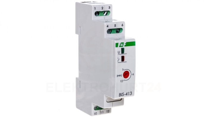 Przekaźnik bistabilny 1P 16A 230V AC Inrush, BIS-413-LED