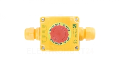 Kaseta z przyciskiem bezpieczeństwa przez obrót 1Z 1R IP65 ST22K108-2