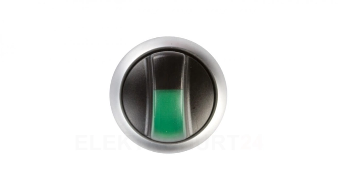 Napęd przełącznika 2 położeniowy zielony z podświetleniem bez samopowrotu M22-WRLK-G 216827