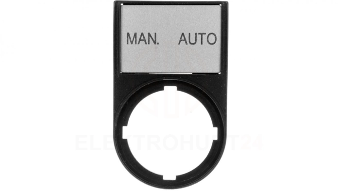Tabliczka opisowa MAN-AUTO 50x30mm czarna 22mm prostokątna M22S-ST-GB11 216500