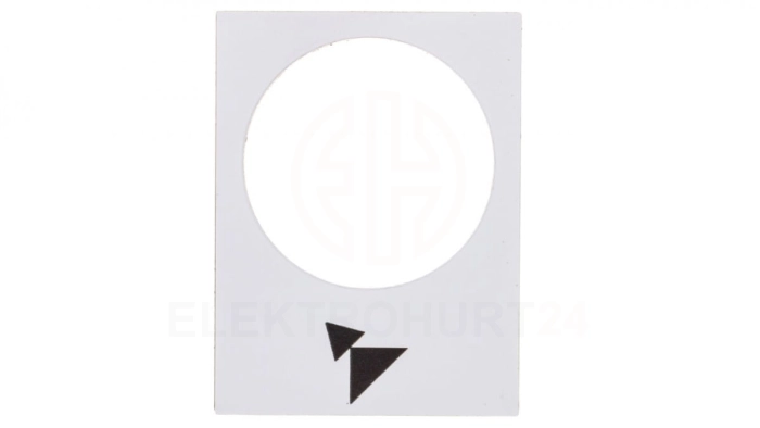 Tabliczka opisowa biała prostokątna 30x40mm DO PRZODU WOLNO-SZYBKO ZB2BY4915