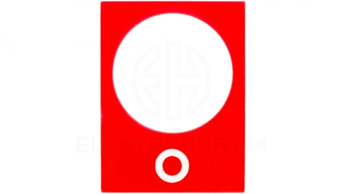 Tabliczka opisowa czerwona prostokątna 30x40mm WY ZB2BY2931