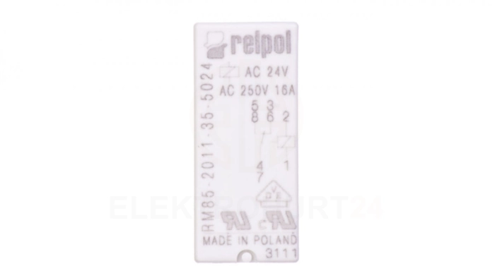 Przekaźnik miniaturowy 1P 16A 24V AC PCB AgNi RM85-2011-35-5024 604651
