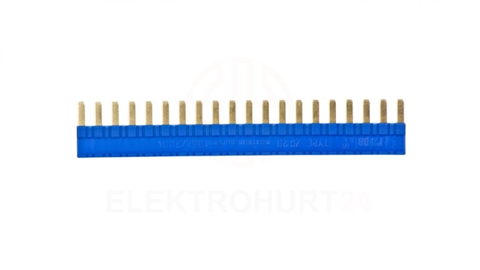 Złącze grzebieniowe 20-zębowe 36A 250V niebieskie do gniazd PI6 PIR6W PIR6WB PIR6WT PIR6WBT - ZG20-3 2608956