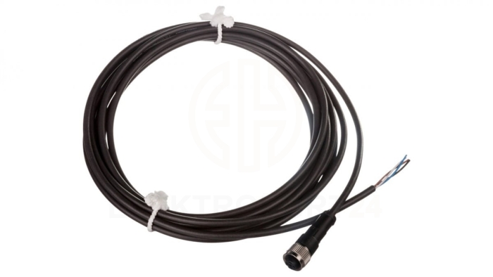 Przewód ze złączem żeńskim M12 4-piny proste z kablem 5m XZCP1141L5