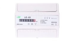 Licznik energii elektrycznej 3-fazowy 100A 230/400V z wyświetlaczem bębenkowym LE-03