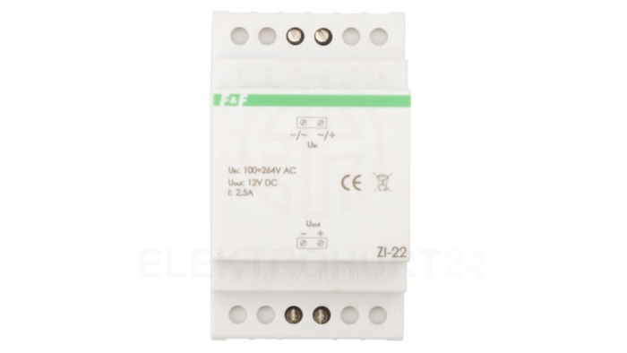 Zasilacz impulsowy 100-265VAC/12VDC 30W 2,5A ZI-22