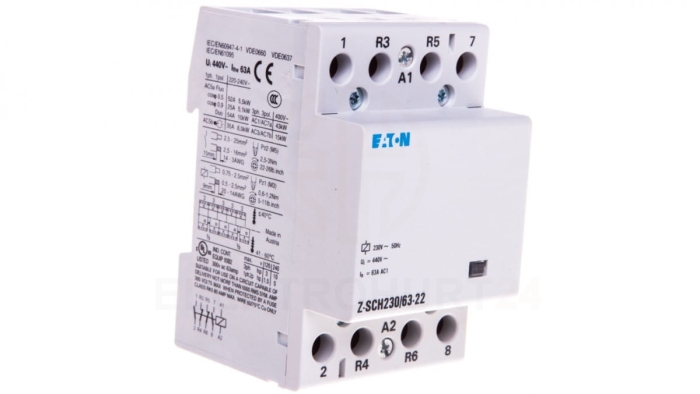Stycznik modułowy 63A 2Z 2R 230V AC Z-SCH230/63-22 248857