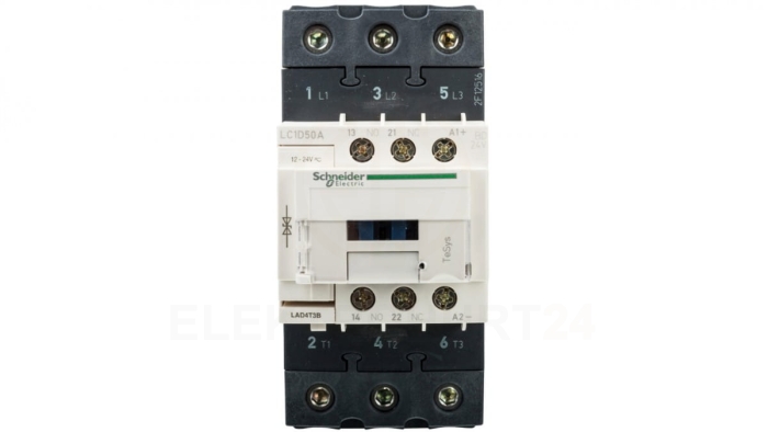 TeSys Deca Stycznik mocy 50A 3P 24V DC 1Z 1R (EVK) LC1D50ABD