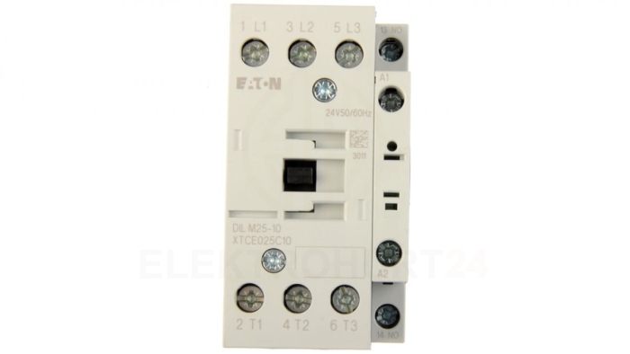 Stycznik mocy 25A 3P 24V AC 1Z 0R DILM25-10 (24V50/60HZ) 277136