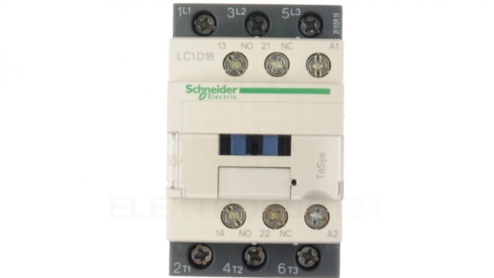 TeSys Deca Stycznik mocy 18A 3P 24V AC 1Z 1R LC1D18B7