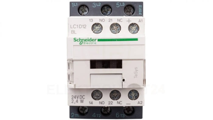 TeSys Deca Stycznik mocy 12A 3P 24V DC 1Z 1R LC1D12BL