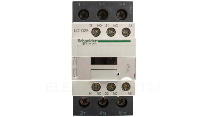 TeSys Deca Stycznik mocy 25A 3P 42V AC 1Z 1R LC1D25D7
