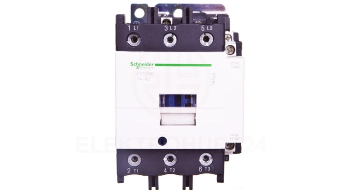 TeSys Deca Stycznik mocy 80A 3P 24V AC 1Z 1R LC1D80B7