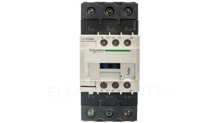 TeSys Deca Stycznik mocy 50A 3P 24V AC 1Z 1R (EVK) LC1D50AB7
