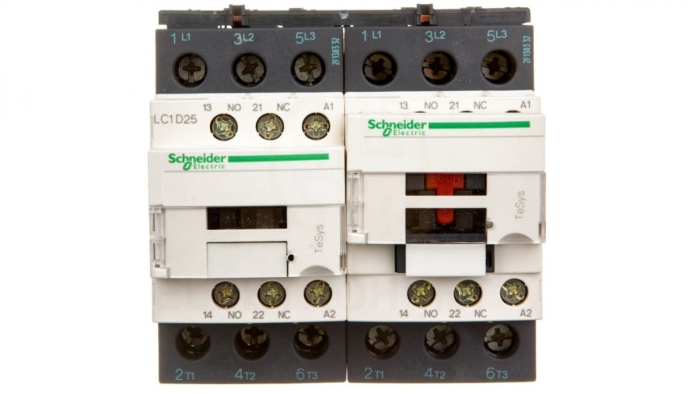 TeSys Deca Stycznik nawrotny 25A 11kW 230V AC LC2D25P7