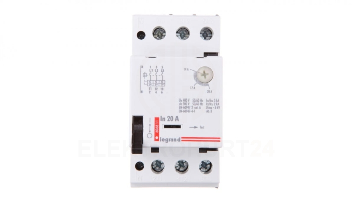 Wyłącznik silnikowy 3P 9kW 14-20A M 250 20 606811