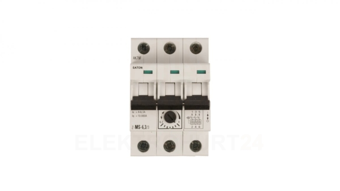Wyłącznik silnikowy 3P 2,2kW 4-6,3A Z-MS-6,3/3 248410