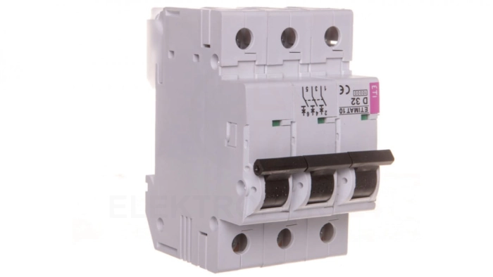 Wyłącznik nadprądowy 3P D 32A 10kA AC ETIMAT10 002155719