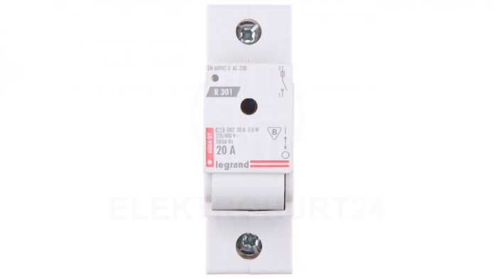 Rozłącznik bezpiecznikowy 1P 20A D02 R301 606605