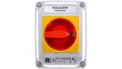 Łącznik krzywkowy 0-1 4P 16A w obudowie ŁK16R-2.8210OB2ZC