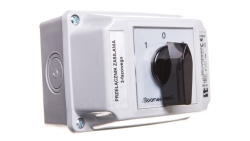 Łącznik krzywkowy sieć-agregat 3P 16A w obudowie ŁK16R-3.8380OB2