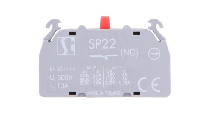 Styk pomocniczy 1R montaż czołowy SP2201-1