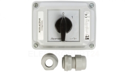 Łącznik krzywkowy 0-1 3P 40A w obudowie ŁK40-2.8211OB2