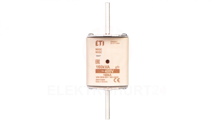 Wkładka bezpiecznikowa NH3 231A gTr 160kVA 400V WT-3 004115404