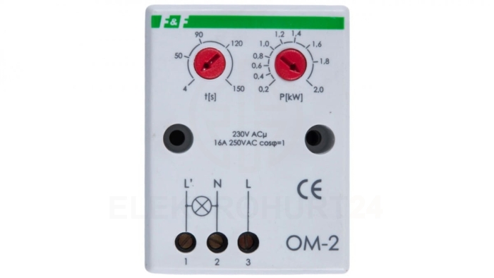 Ogranicznik poboru mocy 16A 4-150sek OM-2