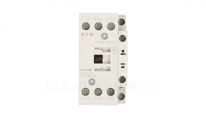 Stycznik mocy 25A 3P 230V AC 0Z 1R DILM25-01(230V50HZ,240V60HZ) 277164