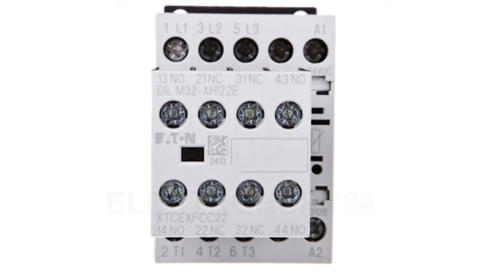 Stycznik mocy 12A 3P 24V DC 2Z 2R DILM12-22(24VDC) 106369
