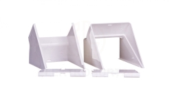 Simon Connect Kąt wewnętrzny regulowany Cabloplus PVC 90x55mm czysta biel TKA103208/9