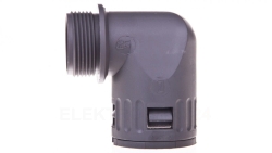 Dławnica kątowa do węża osłonowego PG21 IP68 SILVYN KLICK 90 stopni 21 szara 61801050