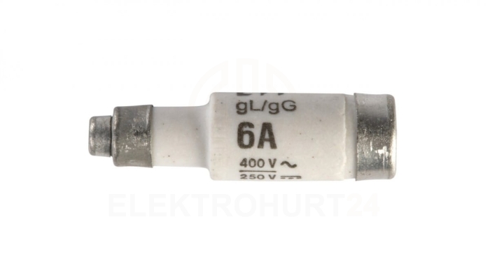Wkładka bezpiecznikowa D01 6A gG 400V AC/250V DC E14 002211003