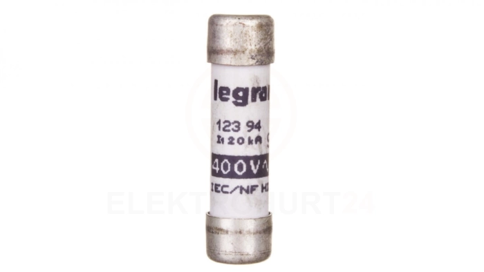 Wkładka bezpiecznikowa cylindryczna 8,5x31,5mm 0,5A gG 400V 012394