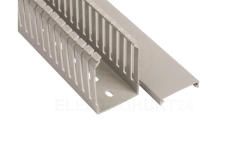 Korytko grzebieniowe samogasnące 4/6/4 40x60 szare z pokrywą PV UV /2m/