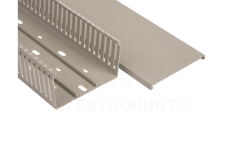 Korytko grzebieniowe samogasnące 100x60 szare z pokrywą PV UV /2m/ ECS10060 (opak. 20m)