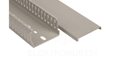 Korytko grzebieniowe samogasnące 60x40 szare z pokrywą UV ECS6040 /2m/