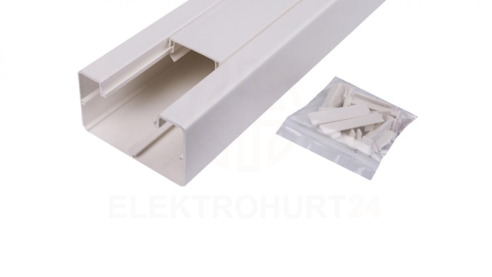 Simon Connect Kanal jednokomorowy Cabloplus PVC 90x55mm czysta biel TK12081/9 /2m/