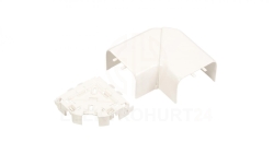 Naroże kanału płaskie regulowane DLP 80x35/50 białe 010767