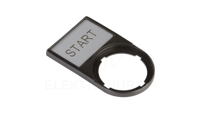 Tabliczka opisowa START 50x30mm czarna prostokątna M22S-ST-GB1 216495