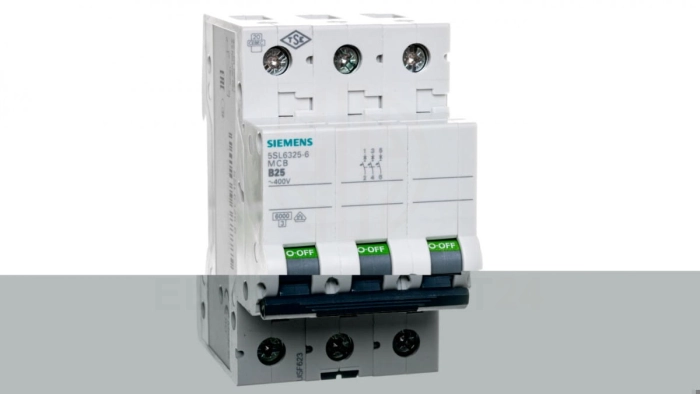 Wyłącznik nadprądowy 3P B 25A 6kA AC 5SL6325-6