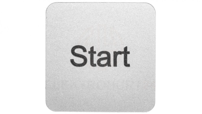 Etykieta opisowa samoprzylepna do kaset 22x22mm srebrna /START/ Sirius ACT 3SU1900-0AF81-0DT0