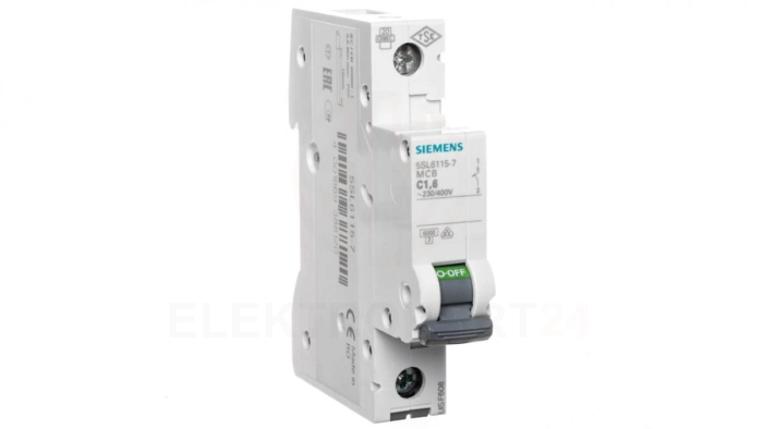 Wyłącznik nadprądowy 1P C 1.6A 6kA AC 5SL6115-7