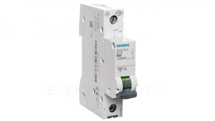 Wyłącznik nadprądowy SENTRON 5SL6 1P B 20A 6kA AC 5SL6120-6