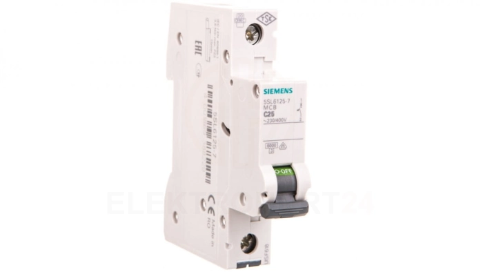 Wyłącznik nadprądowy SENTRON 5SL6 1P C 25A 6kA AC 5SL6125-7