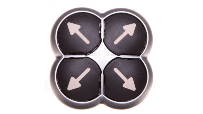 Napęd przycisku 4-ro pozycyjny czarny /strzałki/ z samopowrotem M22-D4-S-X7 286336