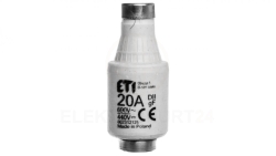 Wkładka bezpiecznikowa 20A DII gF / BiWts 690V AC/440V DC E27 002312125 /5szt./